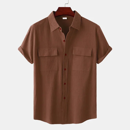 Claude | Chemise à manches courtes avec poches pour l'été - Image 5