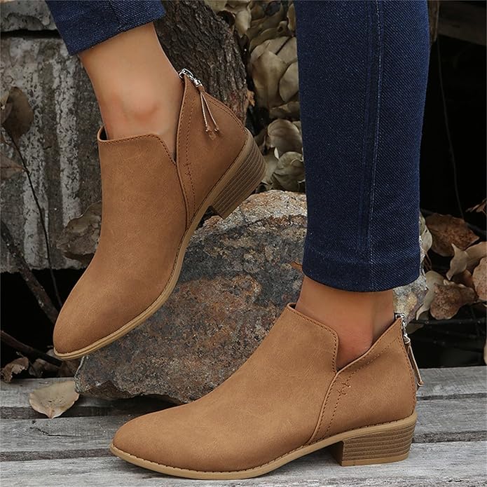 Aurore | Bottines Femme à Talon Bloc et Bout Pointu - Image 14