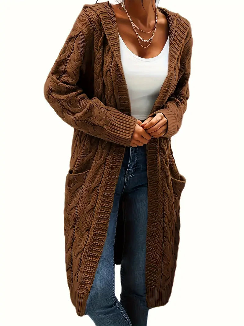 Alyssa | Cardigan Long à Capuche pour Femme - Image 8