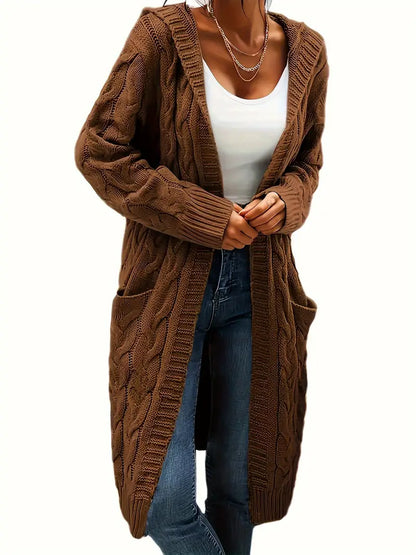 Alyssa | Cardigan Long à Capuche pour Femme - Image 8