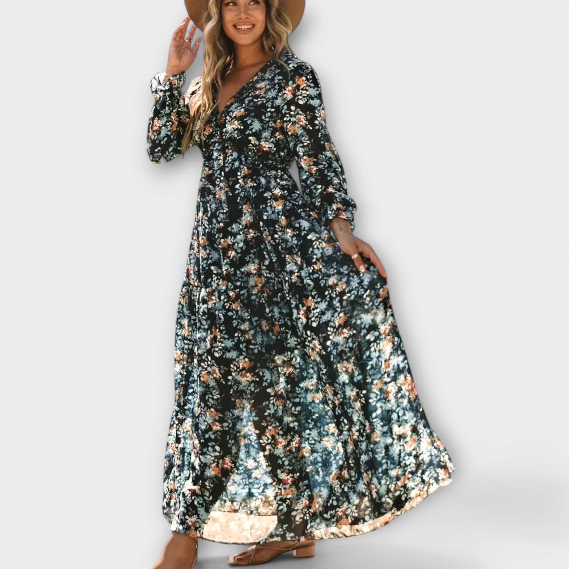 Élina | Robe longue florale élégante pour toutes les occasions - Image 4