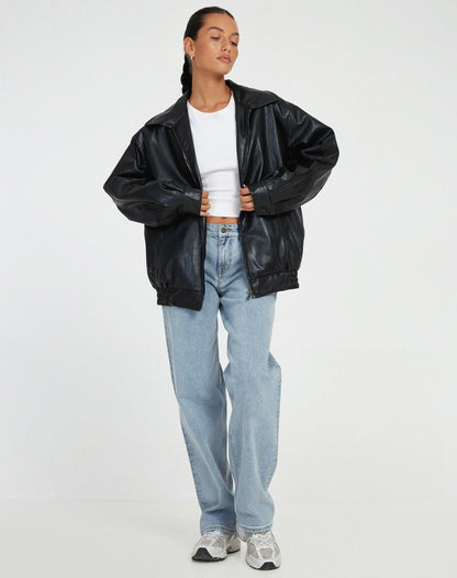 Klara | Blouson aviateur oversize femme - Image 5