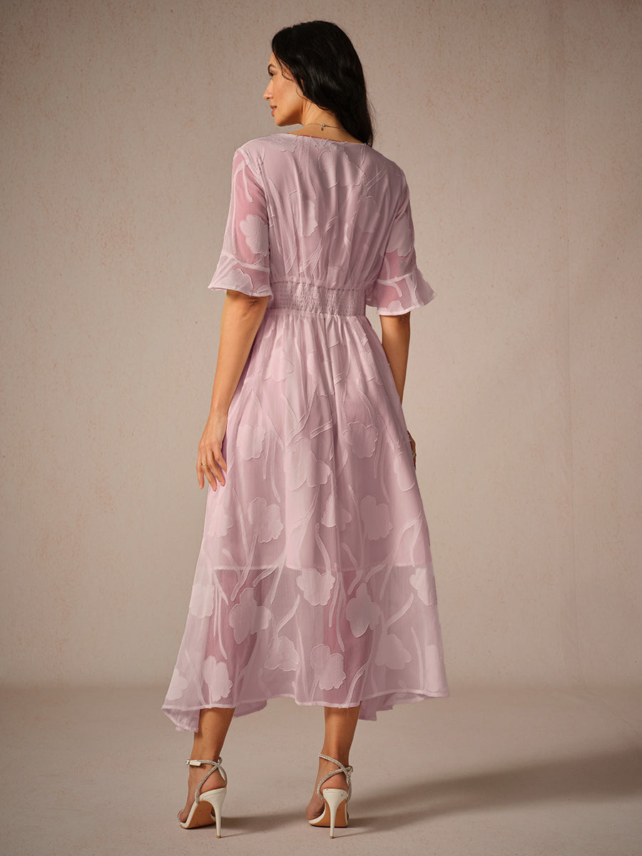 Couture-moda | Robe longue élégante à manches volantes - Image 7