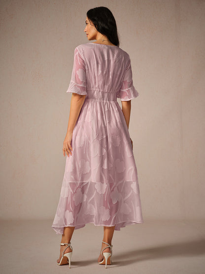 Couture-moda | Robe longue élégante à manches volantes - Image 7