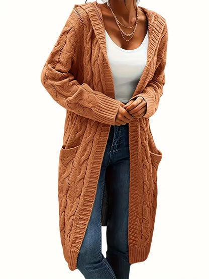 Alyssa | Cardigan Long à Capuche pour Femme - Image 16