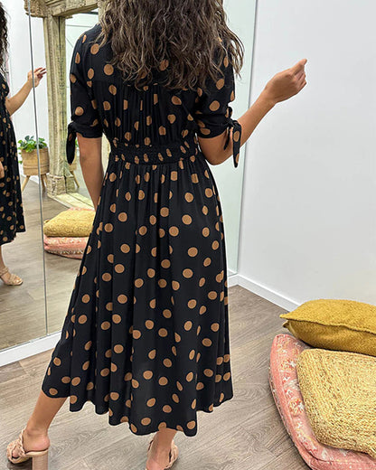 Clara | Robe midi élégante en duvet - Image 4