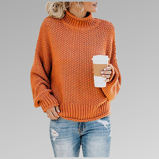 Enora | Pull ample à col roulé pour femme - Image 1