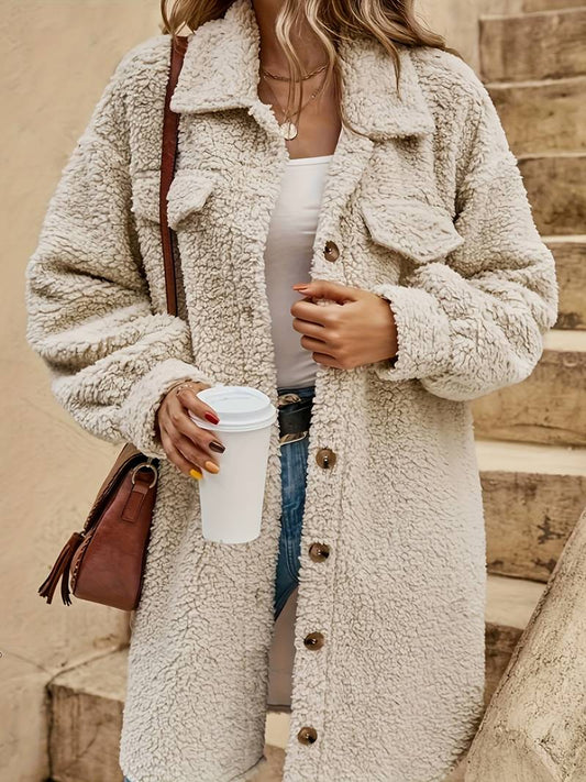 Zélie | Manteau Sherpa Oversize Femme - Image 1