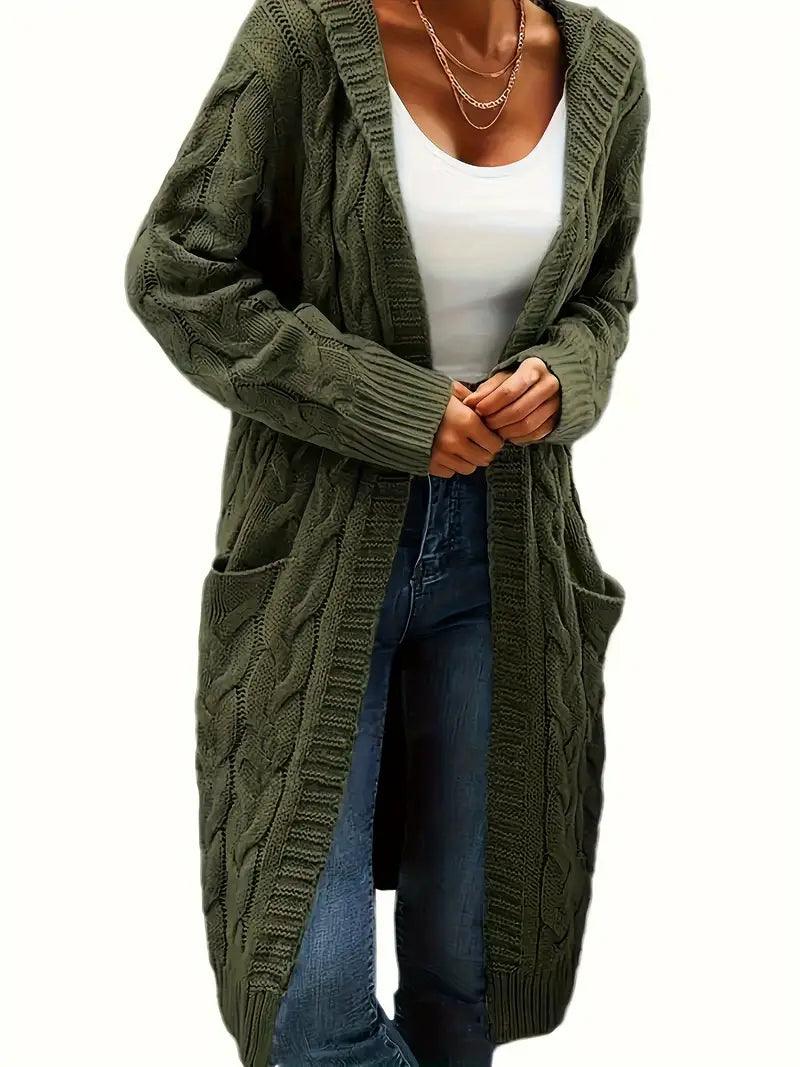 Alyssa | Cardigan Long à Capuche pour Femme - Image 10
