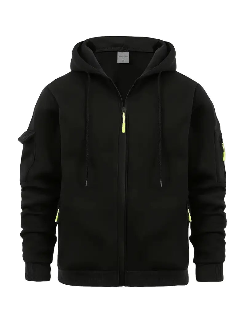 Xav | Veste Homme à Capuche Entièrement Zippée - Image 4