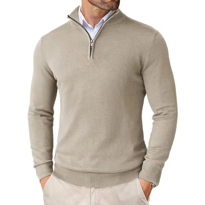 Thierry | Pull Homme Col Montant Zippé au Quart - Image 8
