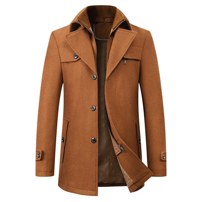 Noé | Caban mi-long croisé pour homme - Image 5