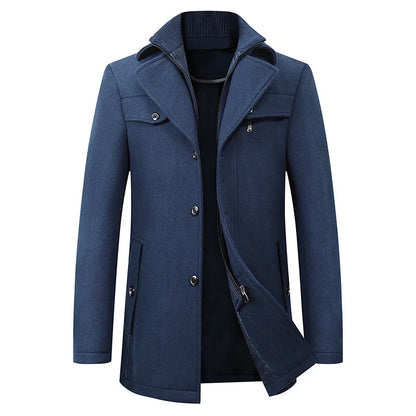 Noé | Caban mi-long croisé pour homme - Image 3