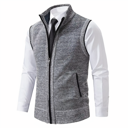 Victorien | Gilet Pull Tricot Zippé Homme - Image 2