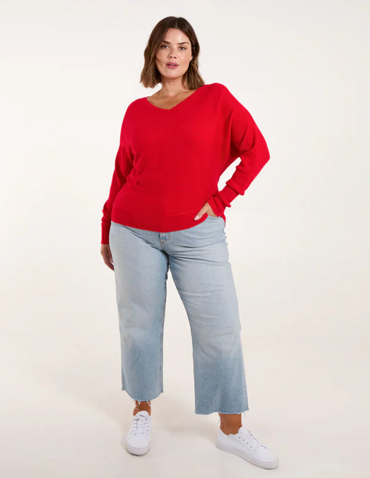 Estelle | Pull Femme Oversize Col V - Image 2