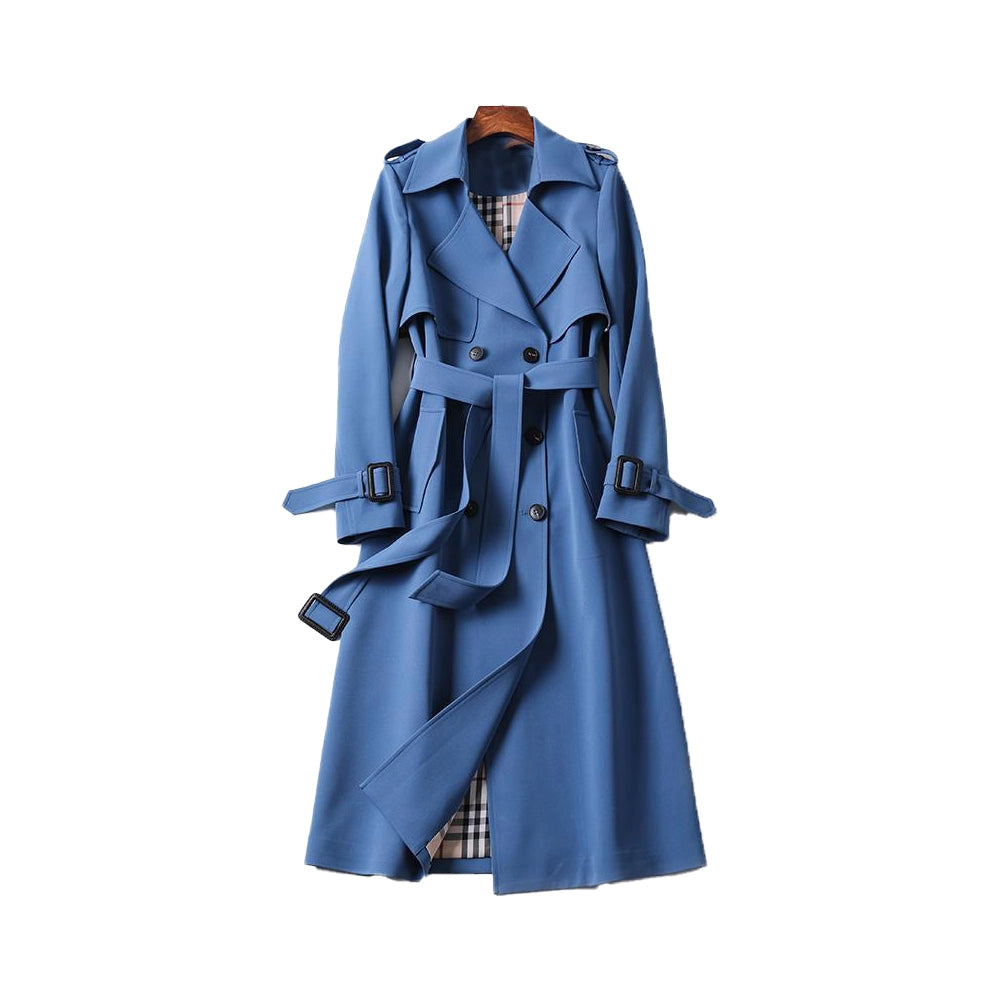 Marilou | Manteau Trench Long Croisé Ceinturé Femme - Image 5