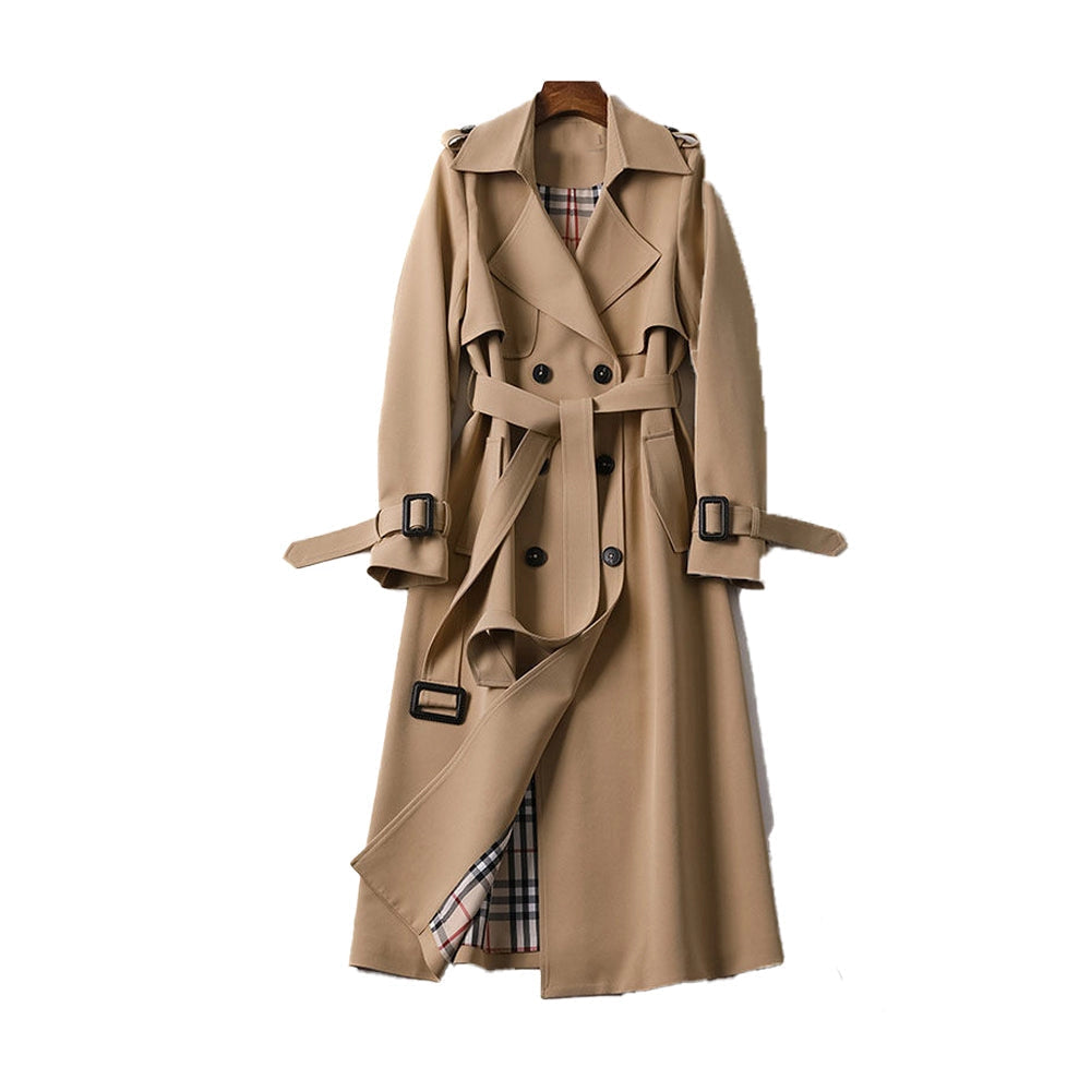 Marilou | Manteau Trench Long Croisé Ceinturé Femme - Image 1