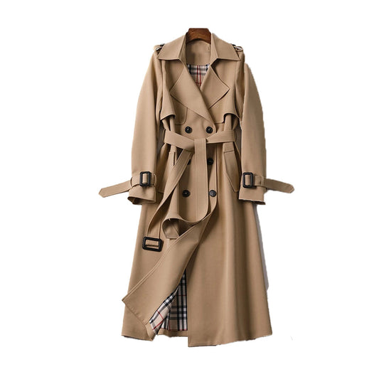 Marilou | Manteau Trench Long Croisé Ceinturé Femme - Image 1