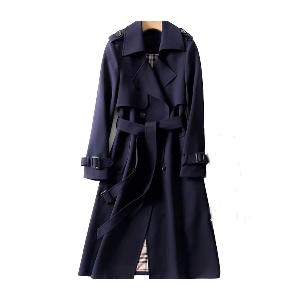 Marilou | Manteau Trench Long Croisé Ceinturé Femme - Image 4