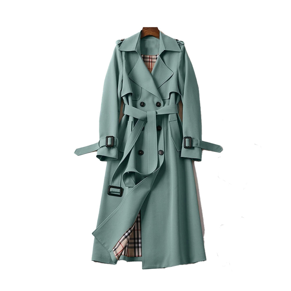 Marilou | Manteau Trench Long Croisé Ceinturé Femme - Image 6