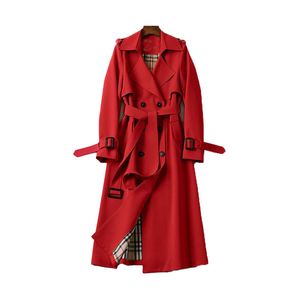 Marilou | Manteau Trench Long Croisé Ceinturé Femme - Image 7