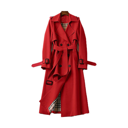 Marilou | Manteau Trench Long Croisé Ceinturé Femme - Image 7