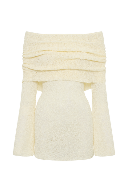 Hortense | Robe Mini Ajustée Épaules Dénudées Femme - Image 6