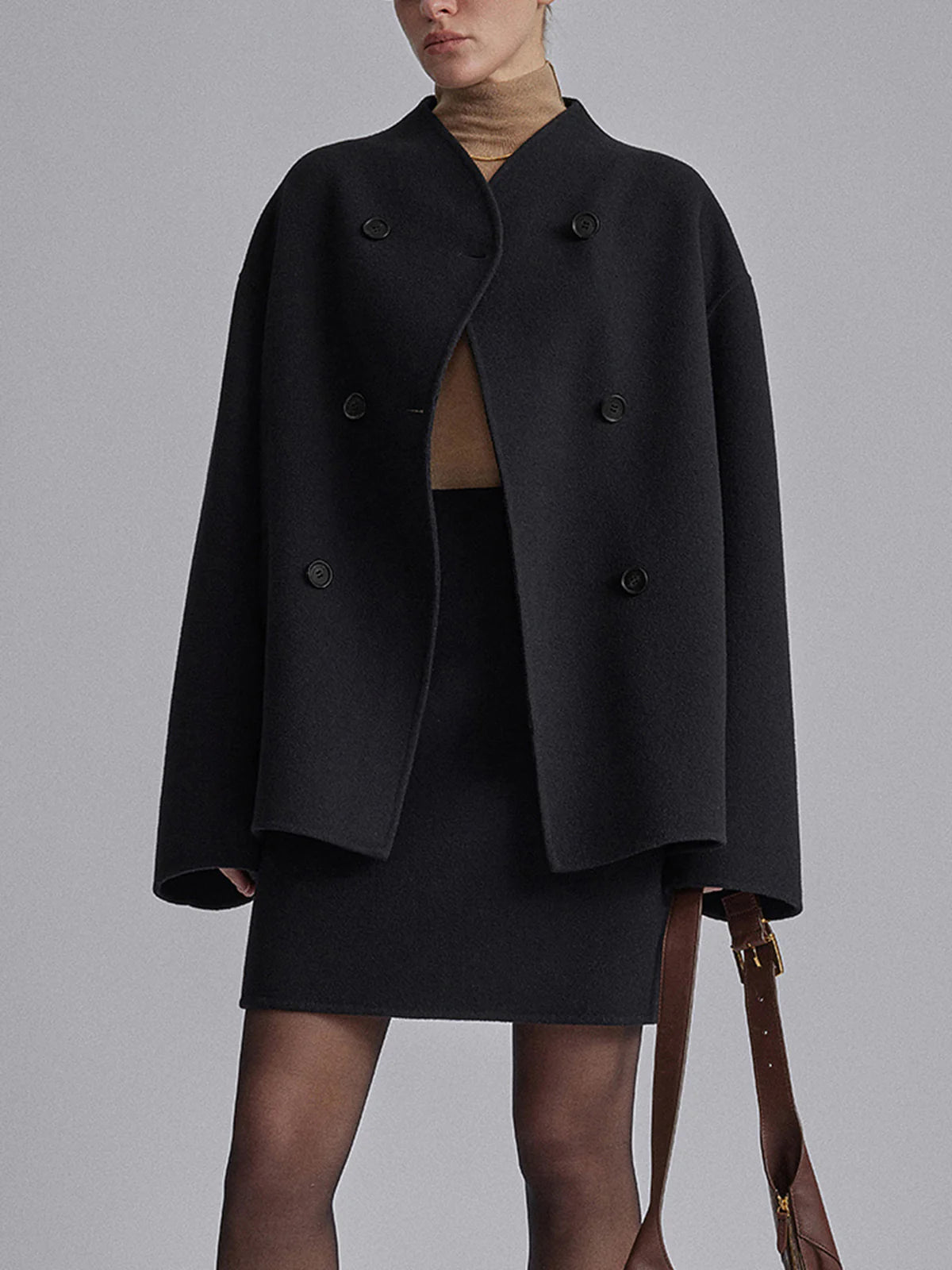 Hélèna | Caban court croisé pour femme - Image 8