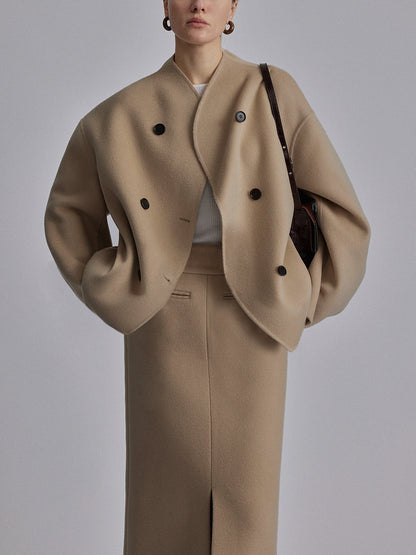Hélèna | Caban court croisé pour femme - Image 10