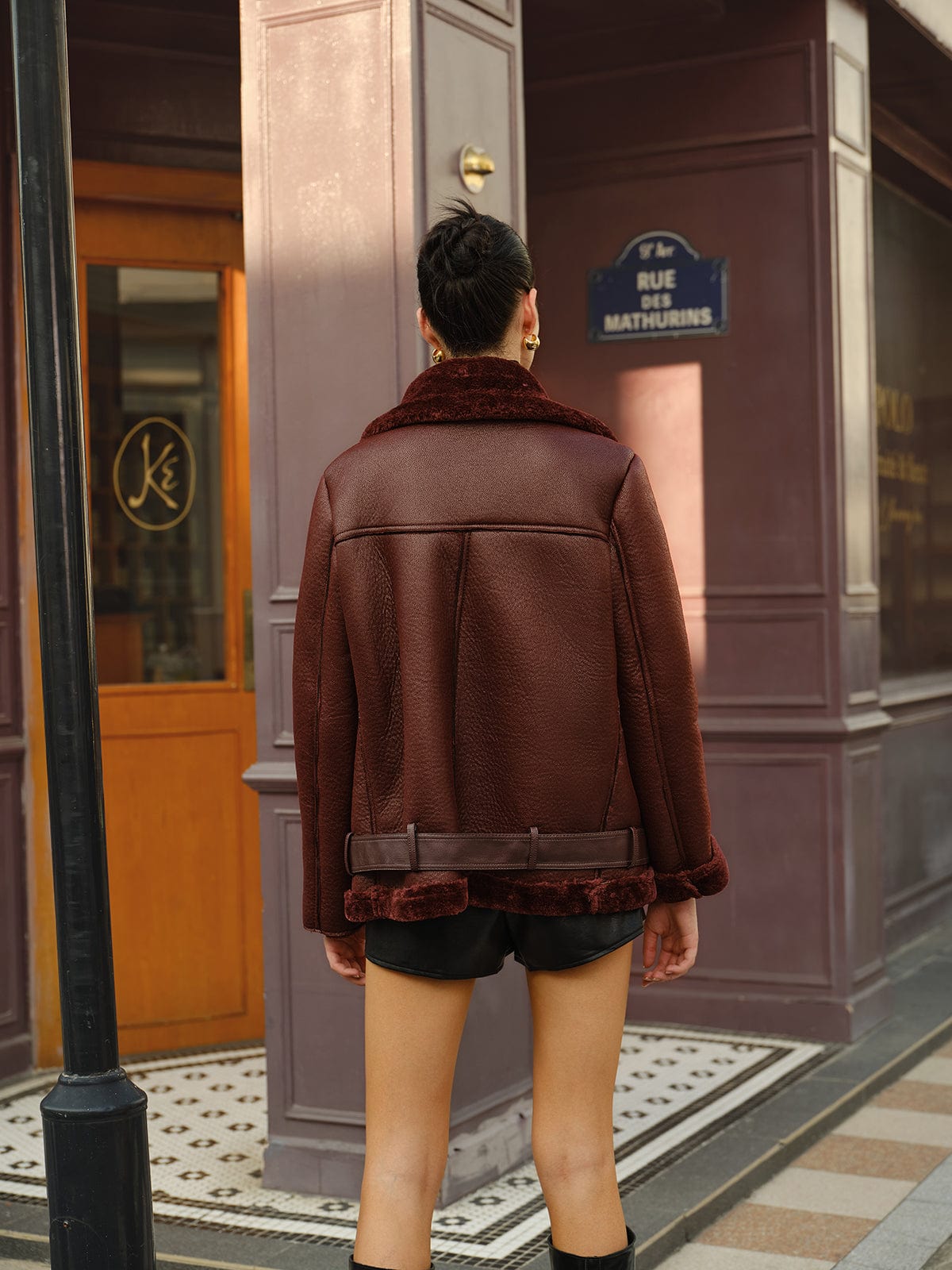 Rose | Veste Shearling Oversize Femme - Image 5