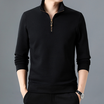 Côme | Pull Homme Col Zippé 1/4 - Image 1
