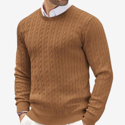 Noël | Pull Homme Col Rond Tricot Câbles - Image 6
