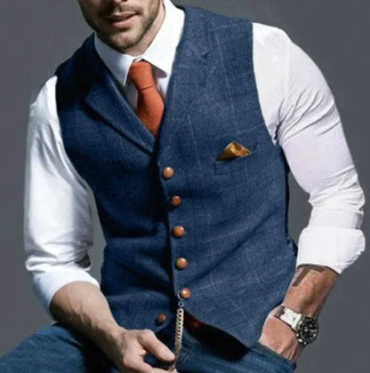 Nino | Gilet cintré à carreaux pour homme - Image 6