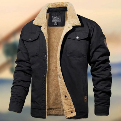 Yasser | Veste Homme Style Militaire à Col Sherpa - Image 2