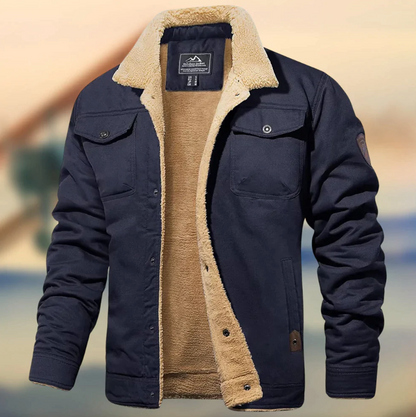 Yasser | Veste Homme Style Militaire à Col Sherpa - Image 3