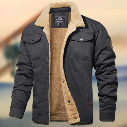 Yasser | Veste Homme Style Militaire à Col Sherpa - Image 4