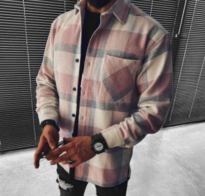 Julio | Veste à Carreaux Boutonnée pour Homme - Image 3