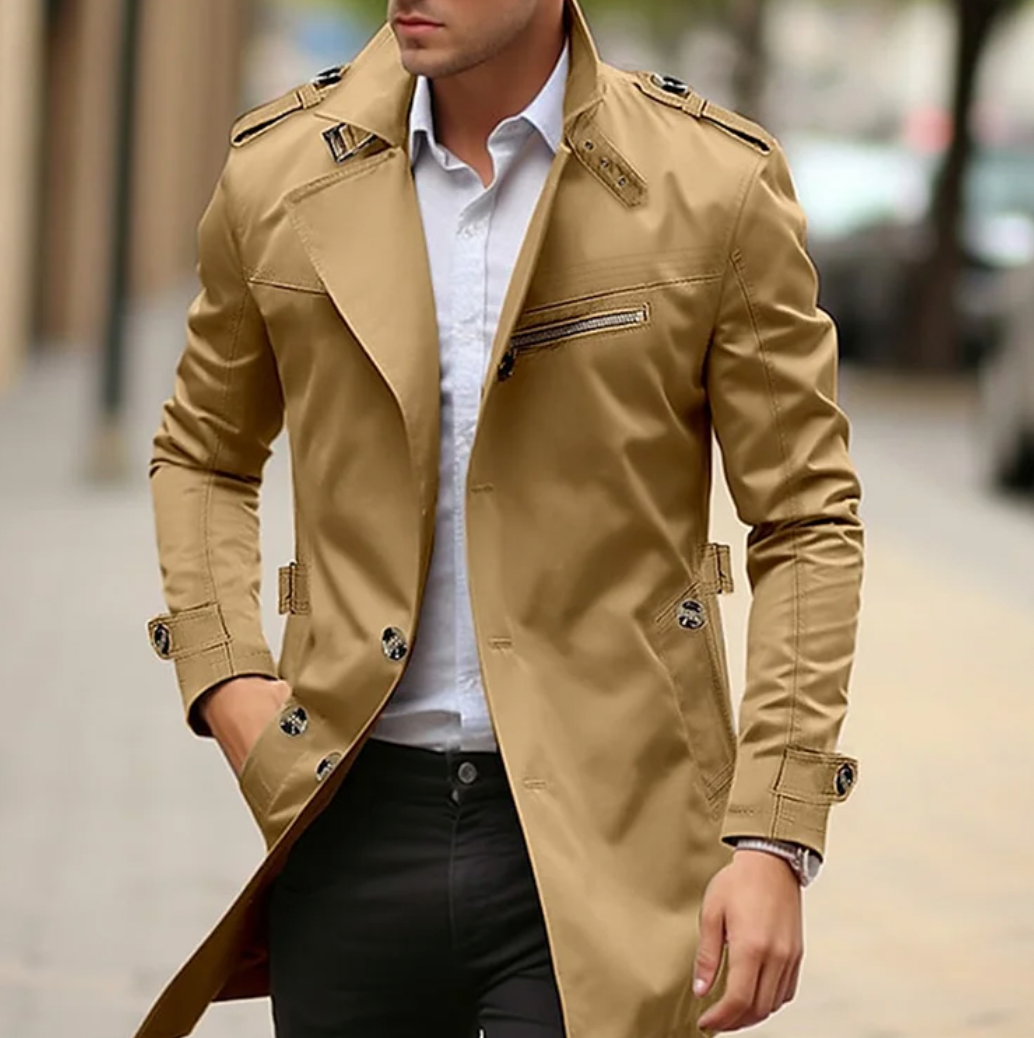 Lucien | Manteau croisé mi-long pour homme - Image 5