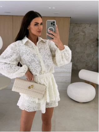 Joëlle | Robe en dentelle d'inspiration vintage avec détails élégants