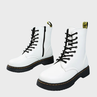 Cécile | Bottes de Combat en Cuir à Lacets pour Femmes - Image 13