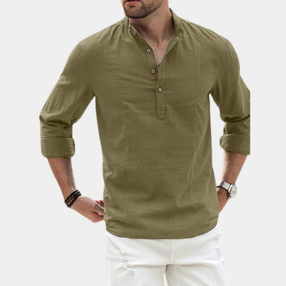 Sef | T-shirt Henley à Manches Longues pour Homme - Image 3