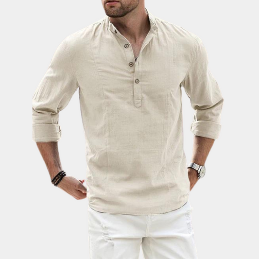 Sef | T-shirt Henley à Manches Longues pour Homme - Image 2