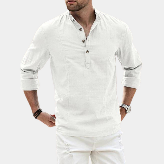 Sef | T-shirt Henley à Manches Longues pour Homme - Image 1