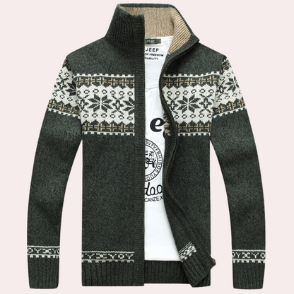 Stéphane | Veste Tricot Homme Entièrement Zippée - Image 4