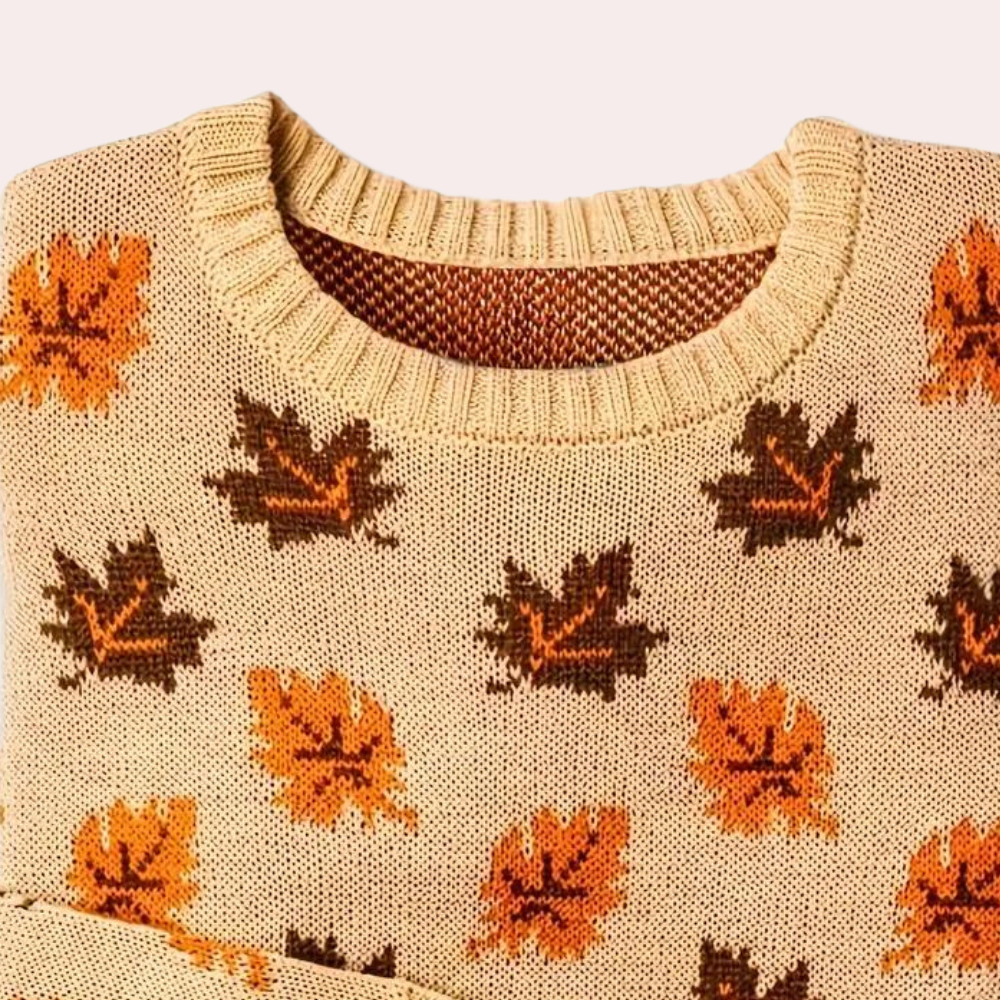 Clémence | Pull Femme Col Rond Imprimé - Image 4