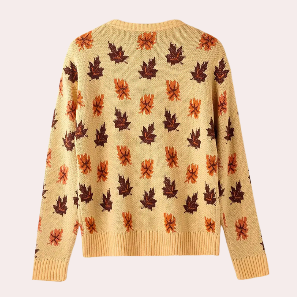 Clémence | Pull Femme Col Rond Imprimé - Image 3