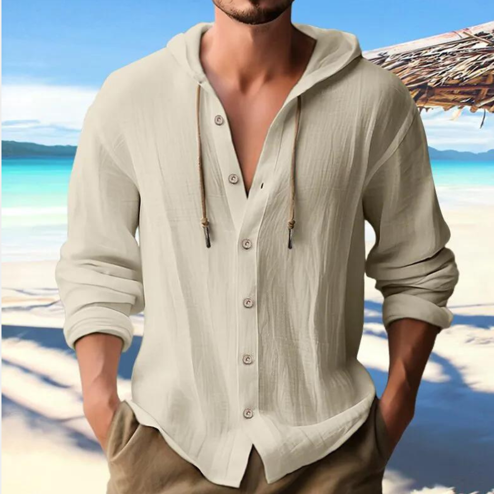 Sandrick | Chemise à Capuche Boutonnée pour Homme - Image 2