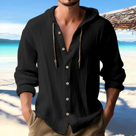 Sandrick | Chemise à Capuche Boutonnée pour Homme - Image 1