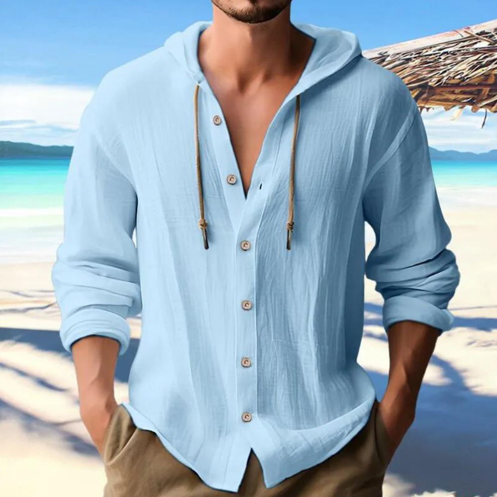 Sandrick | Chemise à Capuche Boutonnée pour Homme - Image 5