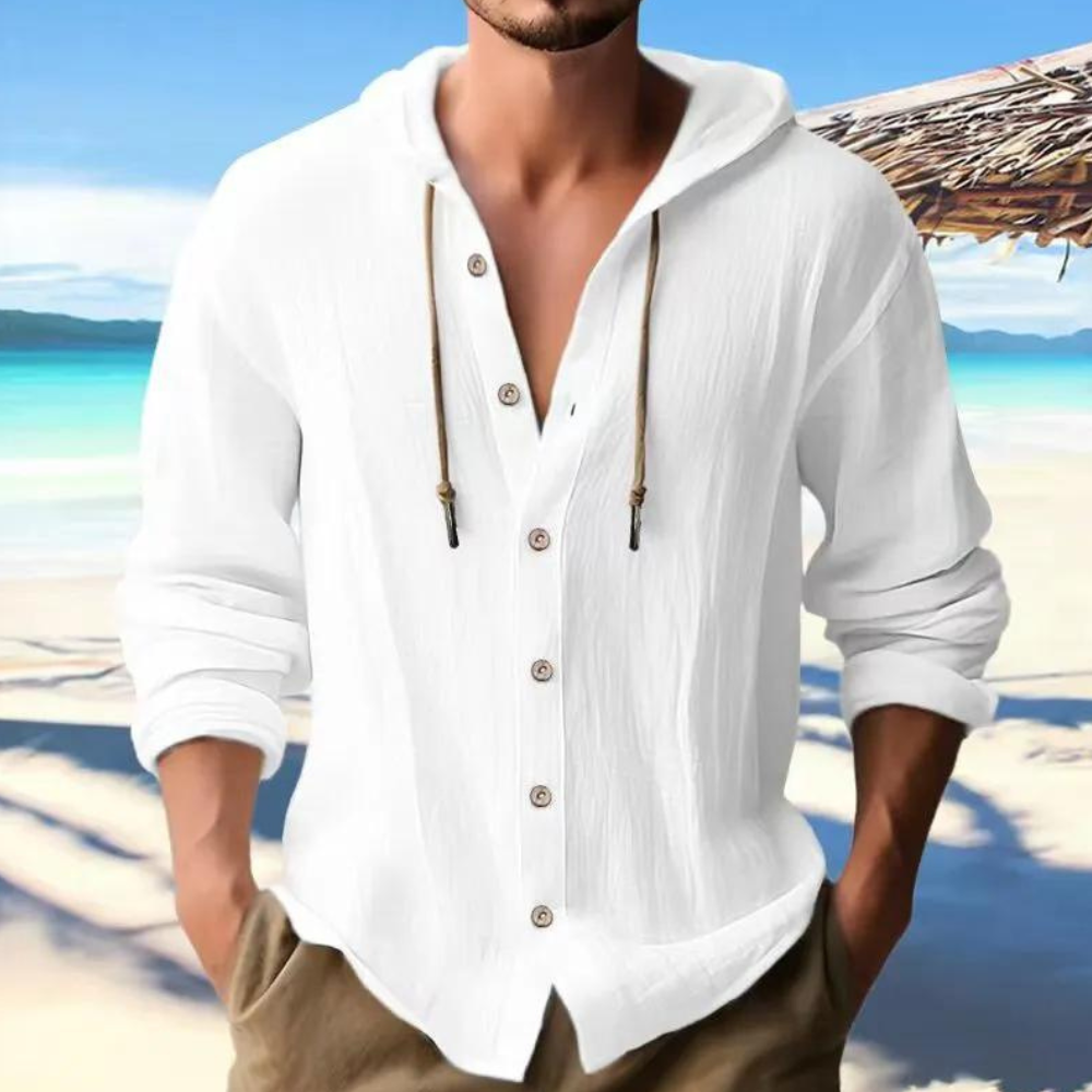 Sandrick | Chemise à Capuche Boutonnée pour Homme - Image 4